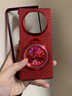 適用華為matex6/MATEX7折疊屏手機殼紅色閃粉MateX6典藏版保護套全包防摔旋轉馬支架帶掛繩高級女 【紅色-旋轉馬支架】手繩款 華為 Mate X6 曬單實(shí)拍圖