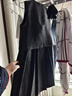 絲柏舍含綿羊毛小香風(fēng)套裝女2025秋裝新款馬夾搭半身裙兩件套 曬單實(shí)拍圖