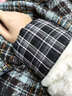 暢印日系袖套高顏值可愛(ài)格子袖套秋冬女款辦公室羽絨服長(cháng)款上班族 黑色大格袖套一對 曬單實(shí)拍圖