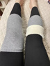 恒源祥襪子女羊毛襪冬季加絨加厚長(cháng)筒保暖襪套護腿羊羔絨毛小腿襪護膝女 常規短款--淺灰色 L 【適合體重111-150斤】 曬單實(shí)拍圖