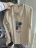 JEANSWEST LIFE真維斯純棉長(cháng)袖t恤男重磅親膚圓領(lǐng)內搭潮牌外穿衣服青少年打底衫T 曬單實(shí)拍圖