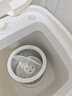 VCJ洗衣機半全自動(dòng)迷你洗衣機小型洗脫一體小型家用母嬰內衣褲洗襪子神器兒童單身人宿舍出租房 6.5KG升級款【藍光抑菌*定時(shí)快洗】白 曬單實(shí)拍圖