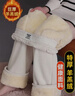 簡(jiǎn)蜓休閑褲女2025冬季新款加絨加厚雪尼爾闊腿褲女士直筒羊羔絨女褲秋 杏白色【特厚羊羔絨北方過(guò)冬】 M (98-110斤左右) 曬單實(shí)拍圖