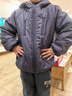 左西兒童棉服3M新雪麗棉衣2025新款冬季男童輕暖夾棉外套 紫色 140 曬單實(shí)拍圖
