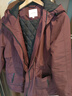 纖莉秀【都市獵人】巴恩風(fēng)防水防污保暖派克服棉服大碼胖mm冬裝款4238 暗紫紅 XL 曬單實(shí)拍圖