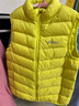 亞瑟士亞瑟士童裝冬季新款男女童兒童三防科技羽絨馬甲 黃綠色 清潔度1000-白鴨絨 170 cm 充絨量47g 曬單實(shí)拍圖