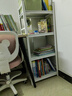 唐輯書(shū)架書(shū)柜學(xué)生兒童家用落地立式置物架鐵藝圖書(shū)架子白4層50*30*118 曬單實(shí)拍圖