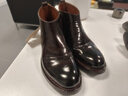 dreambox鈞博vibram意大利馬臀皮切爾西靴側拉鏈輕奢高級感短靴 紅棕色 40 曬單實(shí)拍圖