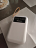 紐曼（Newmine）自帶四線(xiàn)充電寶10000毫安時(shí)小巧移動(dòng)電源 適用蘋(píng)果華為小米手機手電功能3C認證可上飛機高鐵 白色 曬單實(shí)拍圖