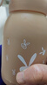 【京東物流送貨上門(mén)】萌萌兔卡通水杯女牛奶玻璃杯創(chuàng  )意便攜杯子 咖色萌萌兔 330ml 1只 曬單實(shí)拍圖