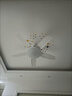 美的（Midea）風(fēng)扇燈餐廳吊扇燈led臥室52寸開(kāi)葉扇全光譜五葉扇熟睡風(fēng)包安裝 曬單實(shí)拍圖