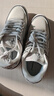 ON MAX明星同款小帆船銀蛇板鞋秋冬厚底增高休閑鞋子潮流男鞋灰白色42碼 曬單實(shí)拍圖