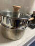 蘇泊爾（SUPOR）嬰童級316L不銹鋼奶鍋 無(wú)涂層嬰兒輔食鍋小湯鍋 燃氣灶電磁爐通用 【帶蒸籠】直徑 20cm 曬單實(shí)拍圖