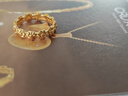CRD克徠帝黃金戒指太陽(yáng)小雛菊足金999戒指5G實(shí)心送女友節日禮物 3.7g 10# 曬單實(shí)拍圖