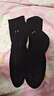 浪莎襪子男純棉男襪抗菌全棉舒適黑色男士襪子中筒商務(wù)休閑棉襪6雙裝 曬單實(shí)拍圖