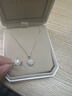 凱麗?，F貨豪華群鑲項鏈培育鉆石吊墜白金鉑金鎖骨鏈真鉆克拉禮物送女友 18K金鑲純育系列【30分DE/VS/VG】 【不含鏈，送925銀鏈 | 國檢證】 曬單實(shí)拍圖