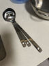 旗豐316不銹鋼湯勺家用長(cháng)柄火鍋漏勺過(guò)濾漏網(wǎng)飯勺撈粥勺子隔油勺 316小號湯勺+漏勺+掛鉤 曬單實(shí)拍圖