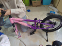 永久（FOREVER）兒童山地車(chē)兒童自行車(chē)兒童山地自行車(chē)6到12歲小學(xué)生新款變速單車(chē) 標配粉紫|單速+輻條輪+后座+車(chē)燈 18寸|身高120-150cm 曬單實(shí)拍圖