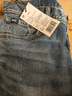 Lee25秋冬新品舒適直筒經(jīng)典五袋款設計中藍色男牛仔褲 曬單實(shí)拍圖