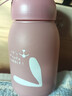 【京東物流送貨上門(mén)】萌萌兔卡通水杯女牛奶玻璃杯創(chuàng  )意便攜杯子 粉色萌萌兔 330ml 1只 曬單實(shí)拍圖
