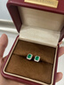 廷亮 沃頓綠天然祖母綠耳釘1.2克拉18K金鑲嵌46分鉆石永恒經(jīng)典贊比亞 定制 曬單實(shí)拍圖