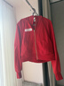 lululemon丨Scuba 女士超寬松拉鏈連帽衫 *新年款*拉絨 LW3JKMS 牛津紅 XS /S 曬單實(shí)拍圖