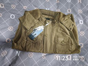 JEEP加絨加厚保暖帶帽子多口袋馬甲中老年冬款男坎肩純棉背心寬松馬夾 2號卡其 加絨 M 110斤左右 曬單實(shí)拍圖