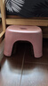 換鞋凳小凳子座椅小板凳可疊放加厚塑料凳高級感兒童學(xué)生寢室矮凳 櫻花粉1個(gè) 曬單實(shí)拍圖