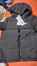 左西兒童羽絨服2025新款男童冬季保暖抗寒白鴨絨連帽面包服 黑色 150 曬單實(shí)拍圖