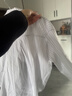 UR2026春季新款女裝流動(dòng)哲學(xué)潮流扭結條紋罩衫襯衫UWJ250058 本白條紋 (面料微透) S 曬單實(shí)拍圖