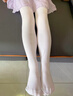 自由系女童舞蹈襪夏季薄款跳舞襪白色打底褲寶寶練功專(zhuān)用連褲襪兒童絲襪 曬單實(shí)拍圖
