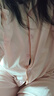 浪莎睡衣女夏季可外穿純色長(cháng)袖寬松休閑大碼家居服套裝 粉色【開(kāi)衫款 四季可穿】 XL 曬單實(shí)拍圖