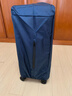 袋鼠行李箱保護套加厚耐磨防水牛津布拉桿箱旅行箱防塵套托運箱套罩 藏青色（耐磨防刮牛津布材質(zhì)） 24寸 曬單實(shí)拍圖