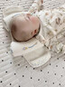 夏娃貝比（evebaby）定型枕頭嬰兒0到6個(gè)月新生幼兒專(zhuān)用寶寶防偏頭睡圓頭型硅膠護脊枕 0-1歲 硅膠護脊 月亮刺繡艾草款 A類(lèi)一等品 曬單實(shí)拍圖