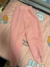 巴布豆女童加絨褲子寶寶衣服冬季新款加厚保暖可愛(ài)粉色休閑褲 粉 120 曬單實(shí)拍圖