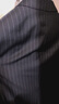 金利來(lái)【純羊毛】24秋冬男士西裝豎條紋磨毛商務(wù)西服上裝 灰色 50A西裝  曬單實(shí)拍圖