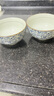和風(fēng)四季日式釉下彩餐具陶瓷飯碗家用米飯碗手繪陶瓷碗湯碗米飯碗復古 5英寸青花大肚碗(400ml) 曬單實(shí)拍圖