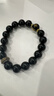 普陀山天然黑曜石手串925銀轉運珠本命佛護身禮物 12mm【?；⑻摽铡?曬單實(shí)拍圖