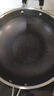 炊大皇 炒鍋 304不銹鋼炒菜鍋平底不粘炒鍋34cm  可立可視蓋不挑灶 曬單實(shí)拍圖