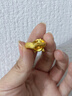 福來(lái)島古法金黃金戒指足金999布偶貓倫敦藍托帕石時(shí)尚首飾 工費：1888元 12.56克-15號 曬單實(shí)拍圖