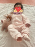 巴拉巴拉童裝嬰兒連體衣新生兒寶寶滿(mǎn)月爬服夾棉加厚萌趣男童女童嬰童衣服 曬單實(shí)拍圖