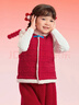 巴拉巴拉寶寶馬甲夾棉2025新款男女童背心新年本命年拜年服大紅色加絨上衣 紅色調00366 100 曬單實(shí)拍圖
