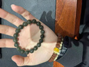 【普陀山直發(fā)】綠幽靈水晶手鏈女綠發(fā)晶手串招財旺財運補木本命年 【稀有綠發(fā)晶】素圈約8mm款 曬單實(shí)拍圖