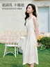 香影【防曬】法式收腰連衣裙女夏季2025新款度假風(fēng)u領(lǐng)無(wú)袖背心裙 紫色 S 155/80A/85-95斤 曬單實(shí)拍圖