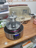borunHOME 耐熱玻璃茶壺 電磁爐煮茶壺 煮水壺 耐高溫煮茶器花茶壺 1200ML茶壺+銀色觸屏電陶爐 曬單實(shí)拍圖