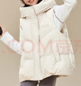 鴨鴨（YAYA）羽絨馬甲女外穿2025新款親子裝時(shí)尚韓版寬松潮流休閑保暖坎肩HF 米白色 M （170） 成人裝 曬單實(shí)拍圖