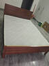 京喜實(shí)木床1.5米1.8m新中式雙人床胡桃色木床主臥家用現代簡(jiǎn)約單人 【包安裝】胡桃色床+5cm床墊 1.5米*2米框架結構 曬單實(shí)拍圖