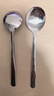 洋臣不銹鋼錘紋勺子 家用飯勺高顏值長(cháng)柄韓式勺成人吃飯湯勺 錘紋韓式勺4個(gè)裝 曬單實(shí)拍圖
