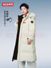 鴨鴨（YAYA）孫穎莎同款羽絨服男女2025冬季新款中長(cháng)款泡芙防寒加厚保暖外套HY 月光白色-YE5B000706A L /175 曬單實(shí)拍圖