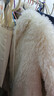 UR2026春季新款女裝休閑毛絨連帽抽繩拉鏈外套UYL150142 米白 S 曬單實(shí)拍圖